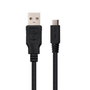 NANO CABLE Cable USB 2.0 Tipo A Macho a Micro USB B Macho, 0.8m, Negro